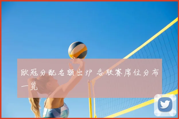 欧冠分配名额出炉 各联赛席位分布一览