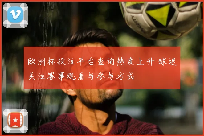 欧洲杯投注平台查询热度上升 球迷关注赛事观看与参与方式